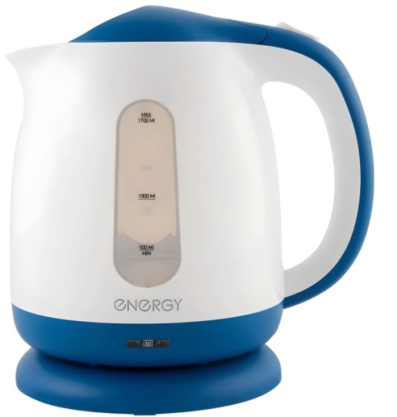 2. Чайник ENERGY Е-293 бело-голуб. 1,7л, 2,2кВт,дис