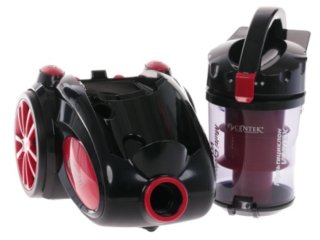 3. Пылесос Centek CT-2521 (черный-красный) циклон