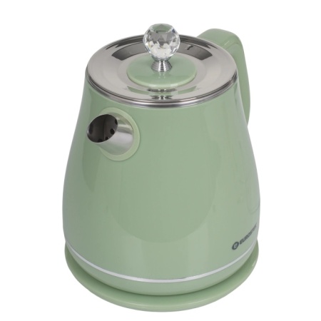 3. Чайник EUROSTEK EEK-1839 ретро,1.8л,2.2кВт, 2-хслойный корпус, салатовый