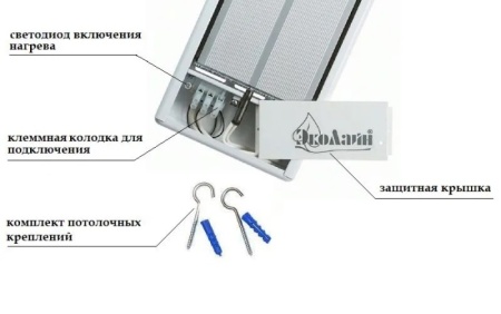 2. Обогреватель эл. ЭкоЛайн Комфорт ЭЛК06R 600Вт