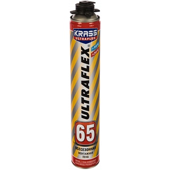 Пена монтажная проф KRASS ULTRAFLEX 65 всесезон.0,82 л.