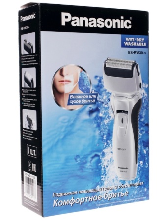 3_ Бритва Panasonic ES-RW 30-S520 2 бритвенные головки_влажное бритье