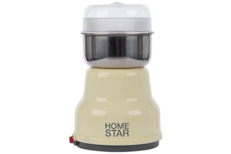 1_ Кофемолка HOMESTAR HS-2001 150Вт_ 50гр_бежевая