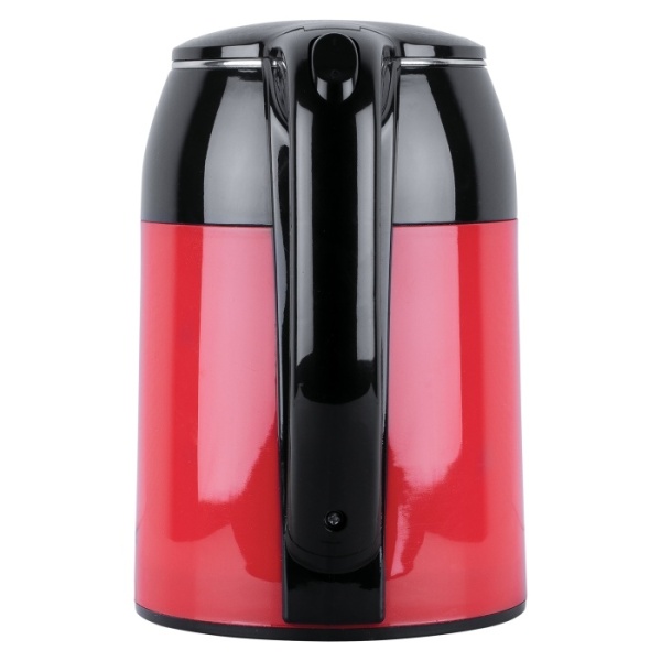 3. Чайник BBK EK1709P черный-красный, 1,7л, 2,2кВт, диск
